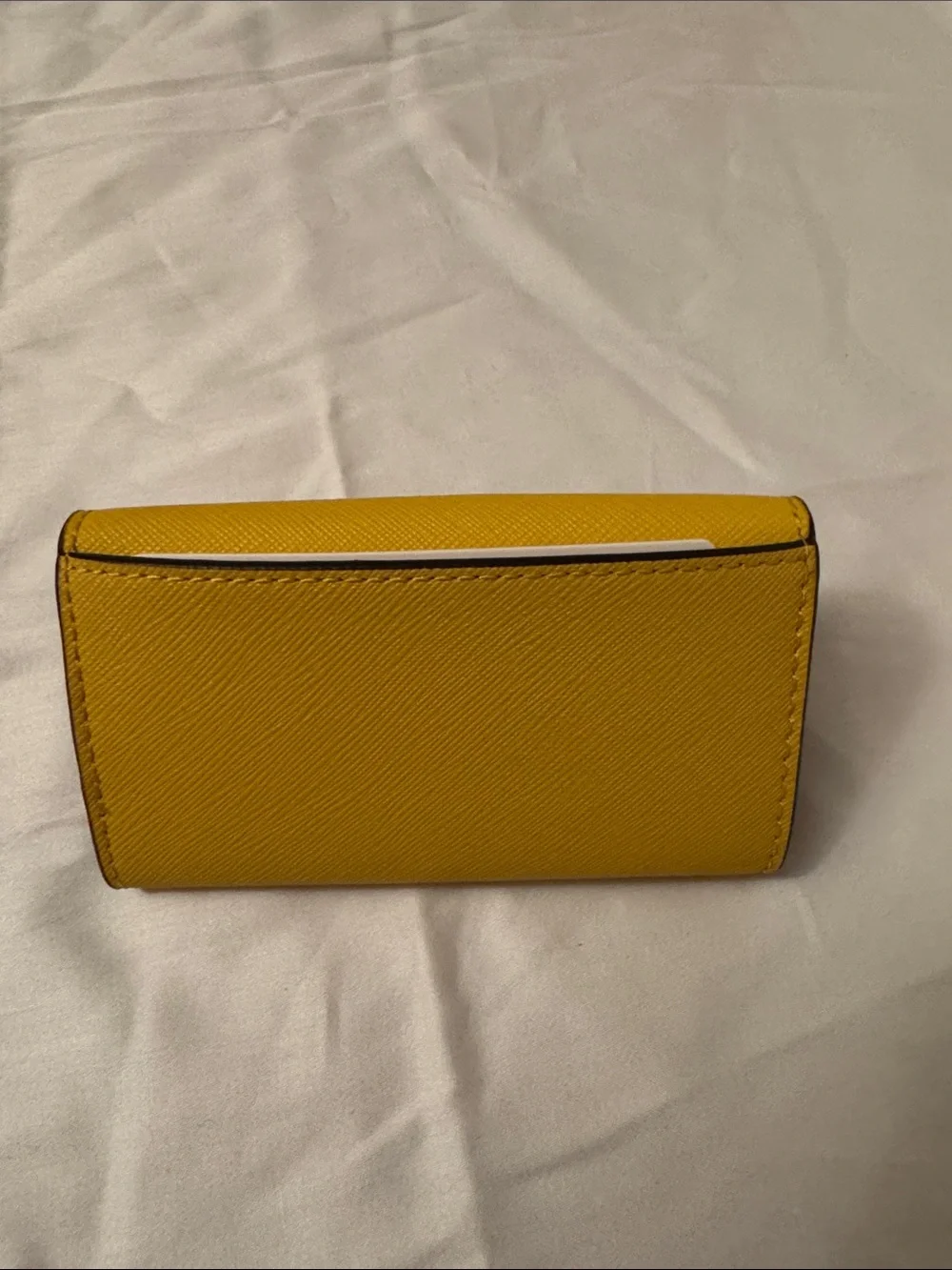 Michael Kors Yellow Saffiano Envelope Card Wallet